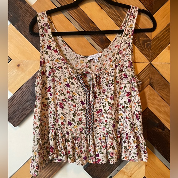 Patrons of Peace Tops - Patrons of Peace floral tank top Size Large